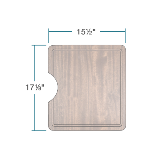 CB-801-S-SP Small Sapele Cutting Board