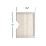 CB-1717-O-NT Natural Cutting Board