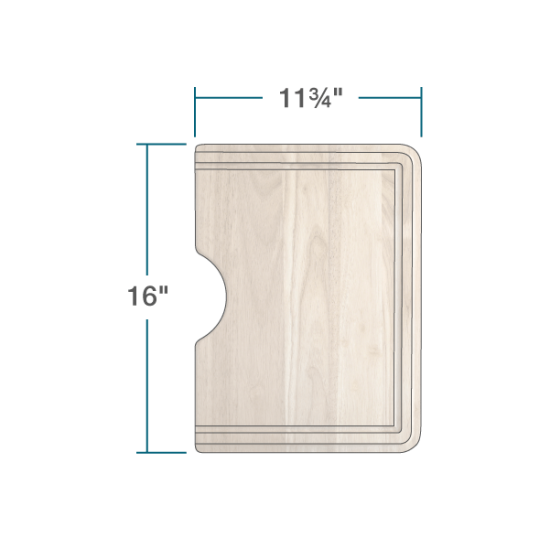 CB-1717-O-NT Natural Cutting Board