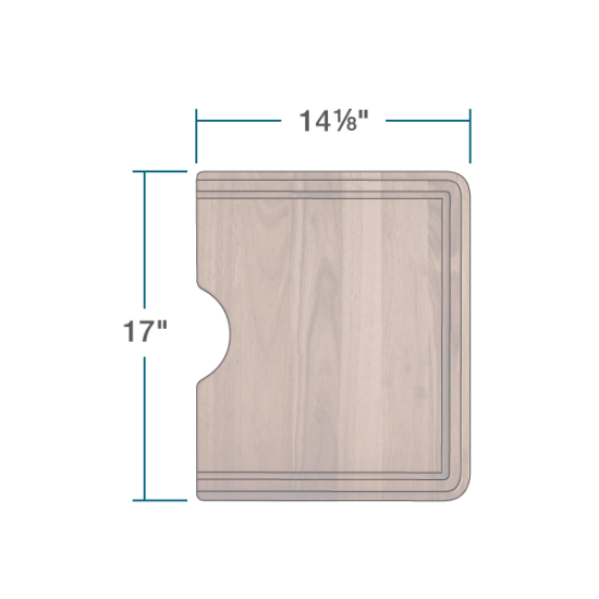 CB-3160-L-SP Large Sapele Cutting Board