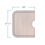 CB-3018-O-SP Sapele Cutting Board