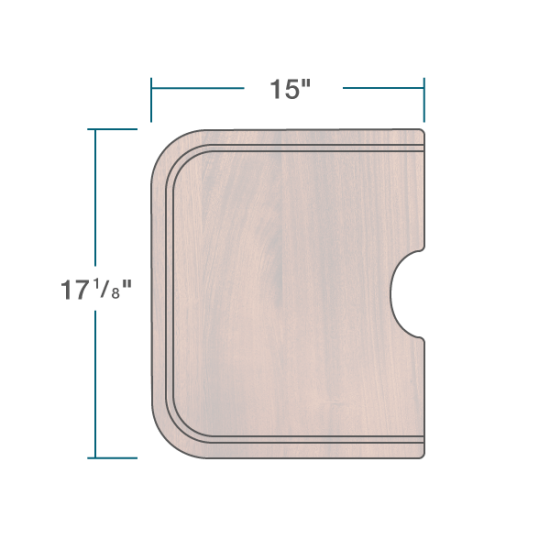 CB-3018-O-SP Sapele Cutting Board