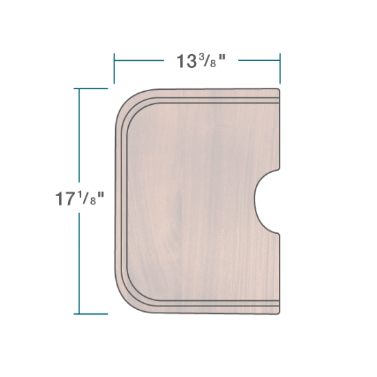 CB-2718-O-SP Sapele Cutting Board