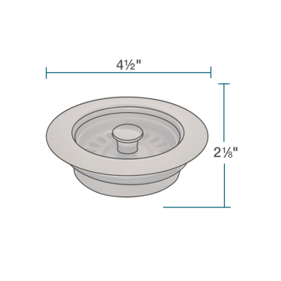 ST-TF-M Mocha Colored Quartz Granite Flange