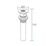 GD-F-ORB Oil-Rubbed Bronze Grid Drain with Overflow