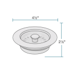 ST-TF-SL Silver-Colored Quartz Granite Flange