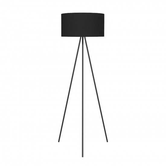Amlight 61 inch Braga Tripod Floor Lamp with Black Painting Tripod and Shade