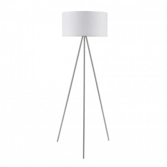Amlight 61 inch Braga Tripod Floor Lamp with White Painting Tripod and Shade