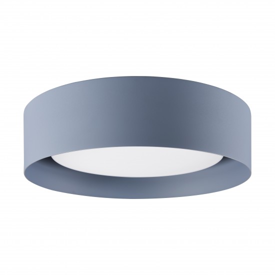 Lynch 15.75 in. 3-Light Gray Flush Mount Ceiling Fixture