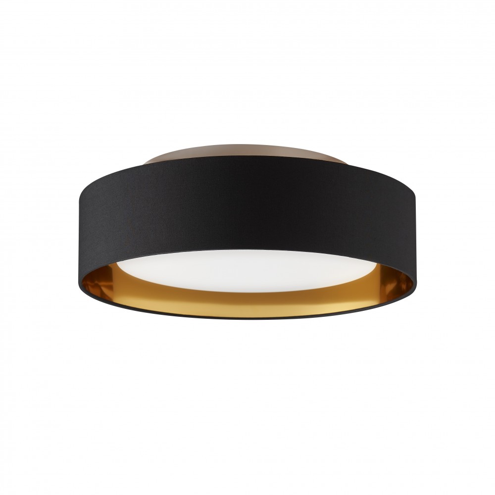 Naomi Flush mount Black outside gold Inside