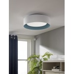 Lynch White and Baby Blue Ceiling Light