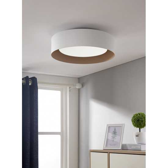 Lynch White and Beige Ceiling Light