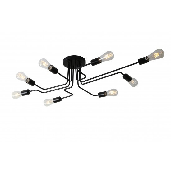 Asheville 8- Light Semi Flush Ceiling Fixture