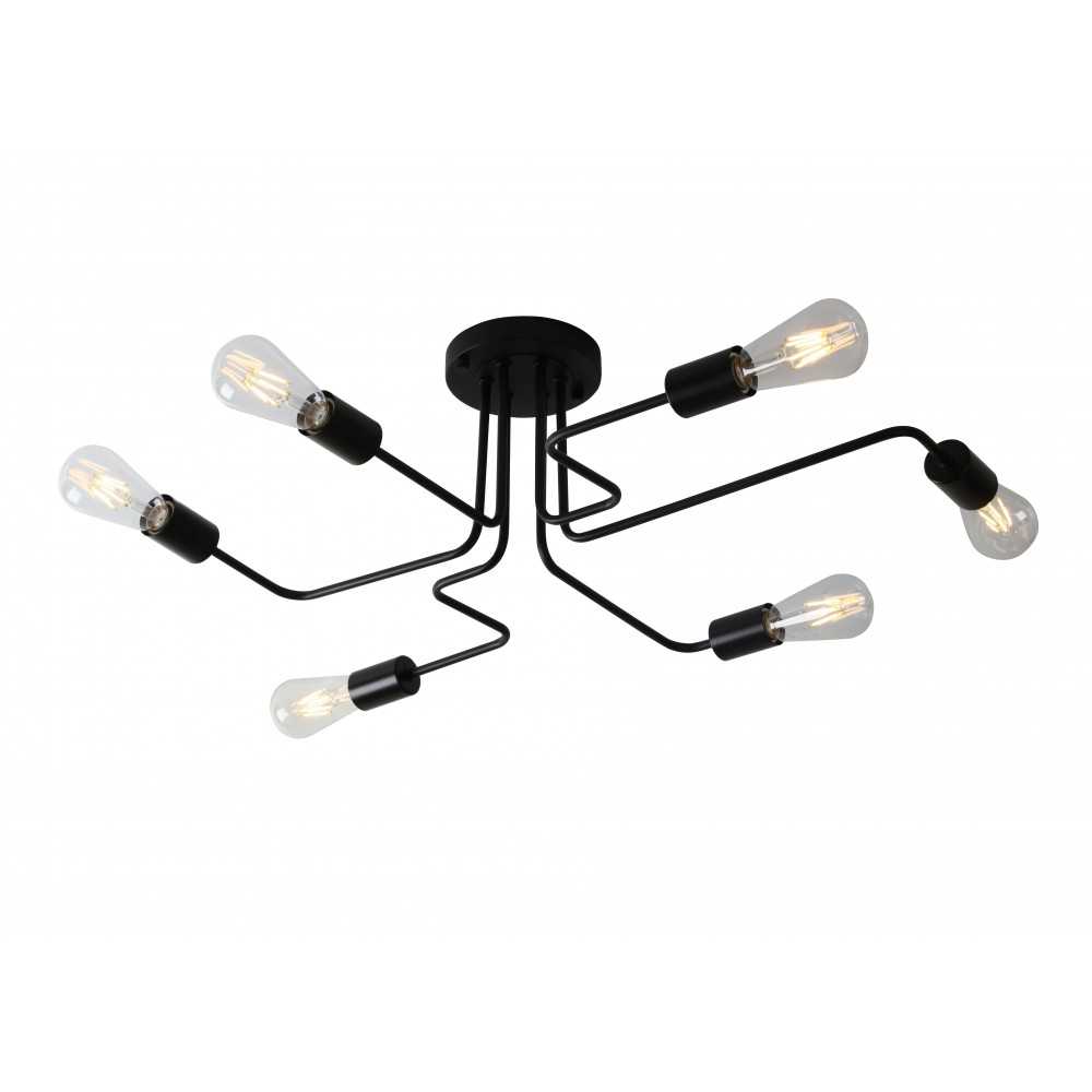 Asheville 6- Light Semi Flush Ceiling Fixture