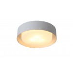 Lynch White & Silver Flush Mount Ceiling Light