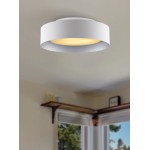 Lynch White & Silver Flush Mount Ceiling Light