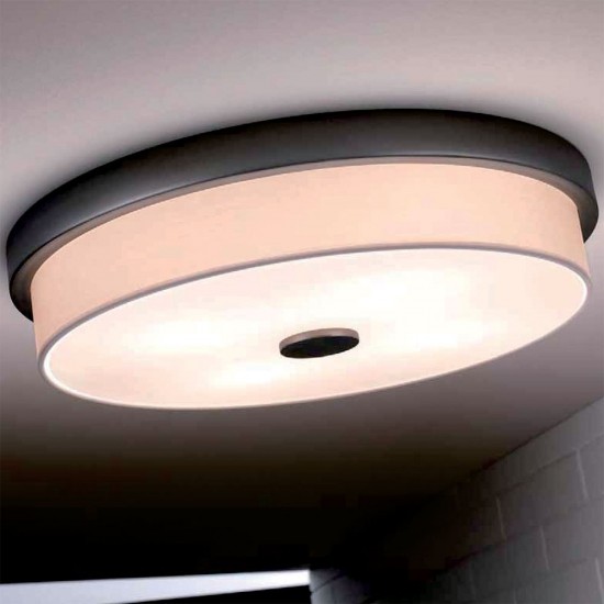 Raphael Round White Flush Mount