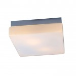 Lynch Square White Flush Mount