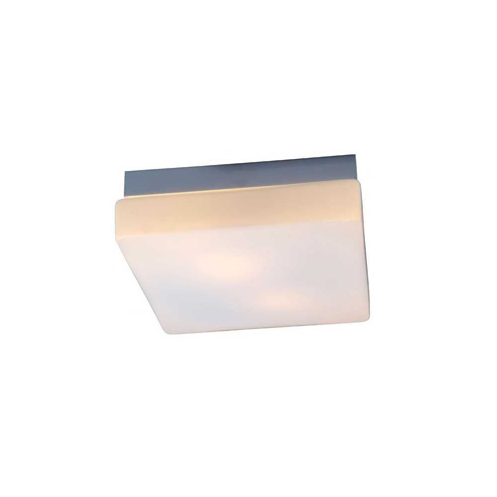 Lynch Square White Flush Mount