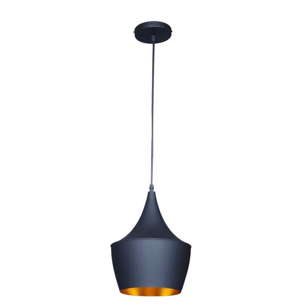 Berkley Black and Gold Single Light Pendant B6001BG