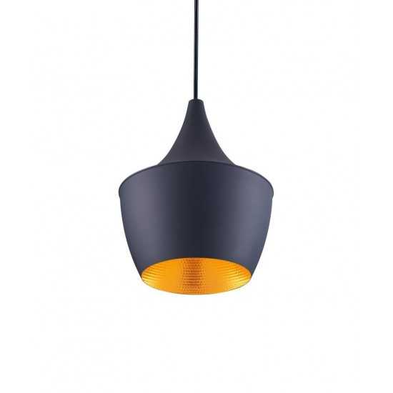 Berkley Black and Gold Single Light Pendant B6001BG