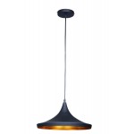 Berkley Black and Gold Single Light Pendant B6002BG