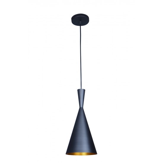 Berkley Black Single Light Pendant B6101