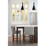 Berkley Black Single Light Pendant B6101