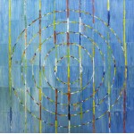 Circles Blue Wall Art