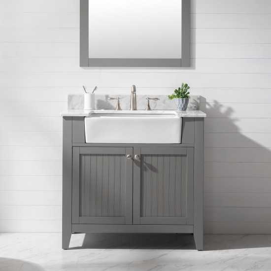 Burbank 36" Single Vanity in Gray