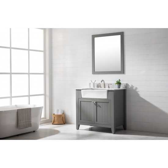 Burbank 36" Single Vanity in Gray