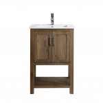 Austin 24" Single Sink Vanity in Walnut