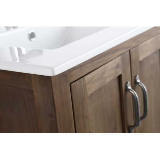 Austin 24" Single Sink Vanity in Walnut