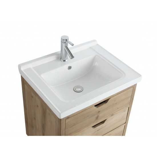 Fredric 24" Single Sink Vanity in Natural
