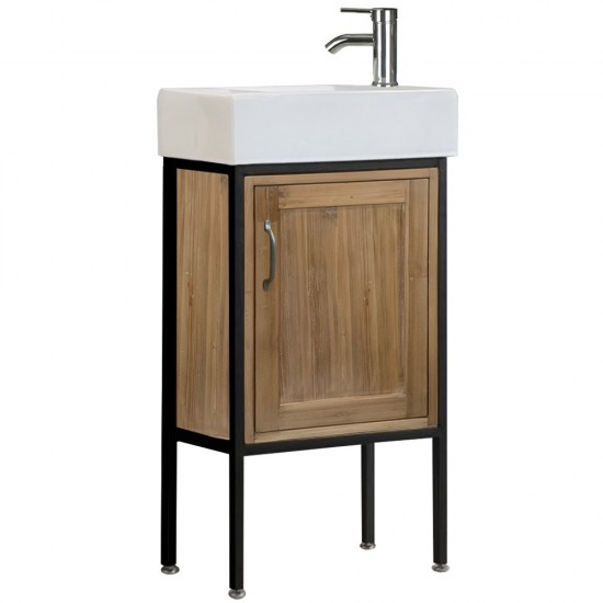 Bristol 18.5" Single Sink Vanity in Natural