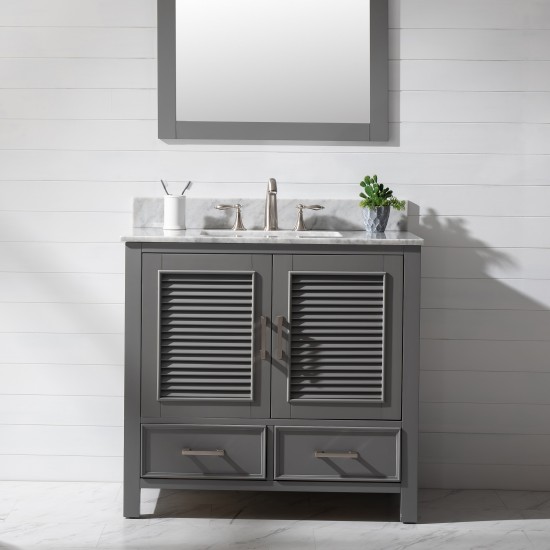 Estate 36" Single Vanity in Gray