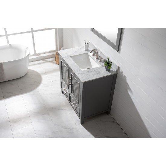 Estate 36" Single Vanity in Gray