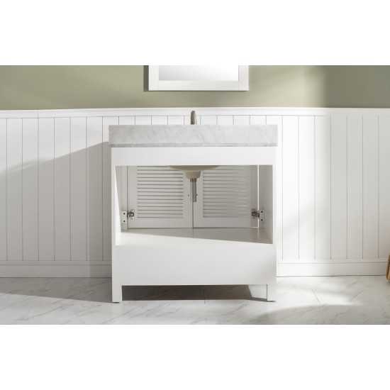 Estate 36" Single Vanity in White