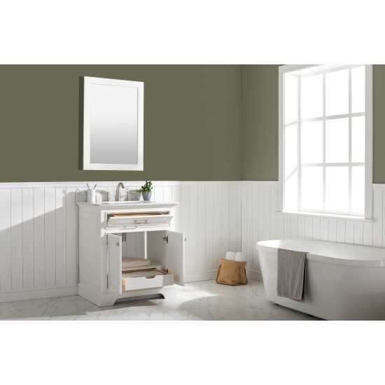 Milano 30" Single Vanity in White