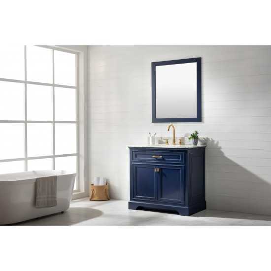 Milano 36" Single Vanity in Blue