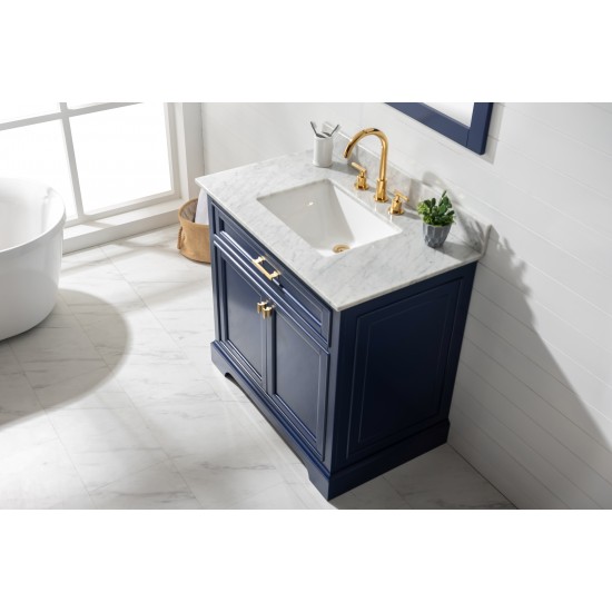 Milano 36" Single Vanity in Blue