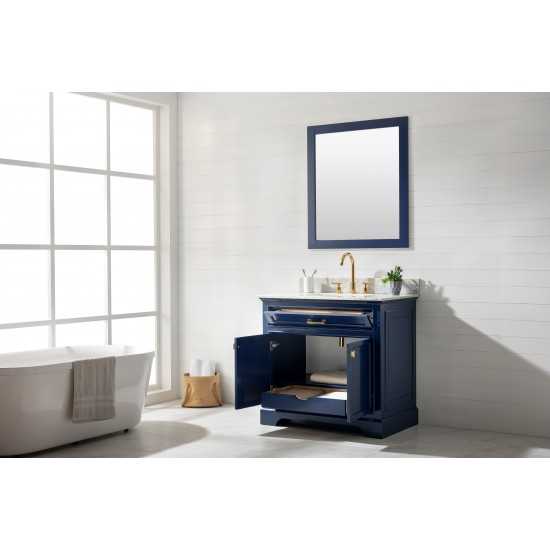 Milano 36" Single Vanity in Blue