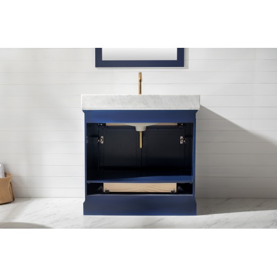 Milano 36" Single Vanity in Blue