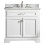 Milano 36" Single Vanity in White