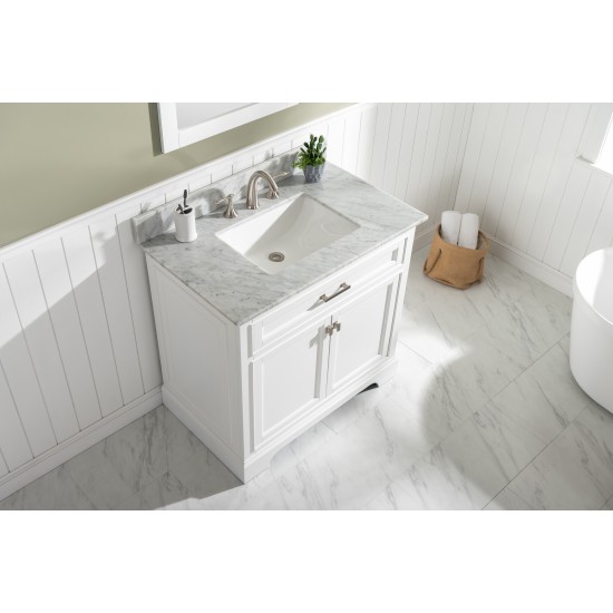 Milano 36" Single Vanity in White