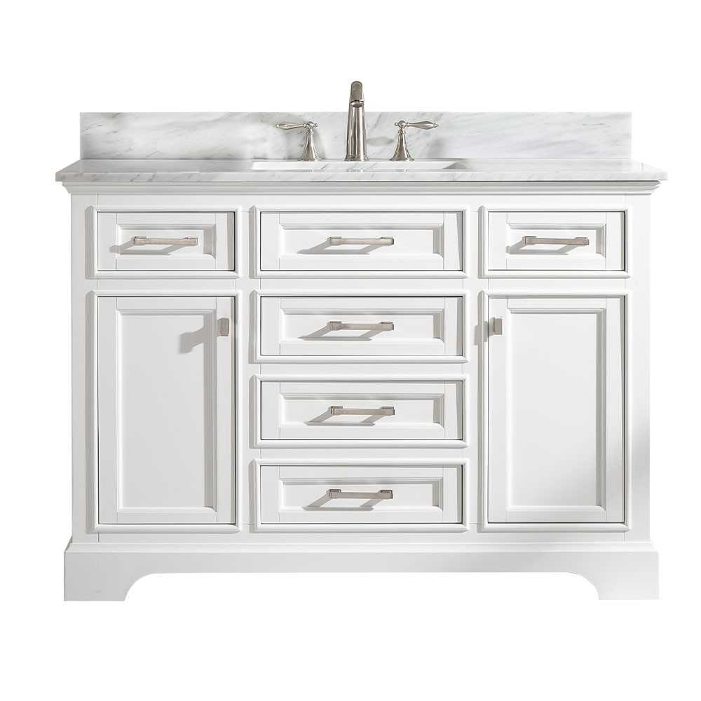 Milano 48" Single Sink Vanity in White Milano 48" Single Sink Vanity in White