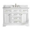 Milano 48" Single Sink Vanity in White
