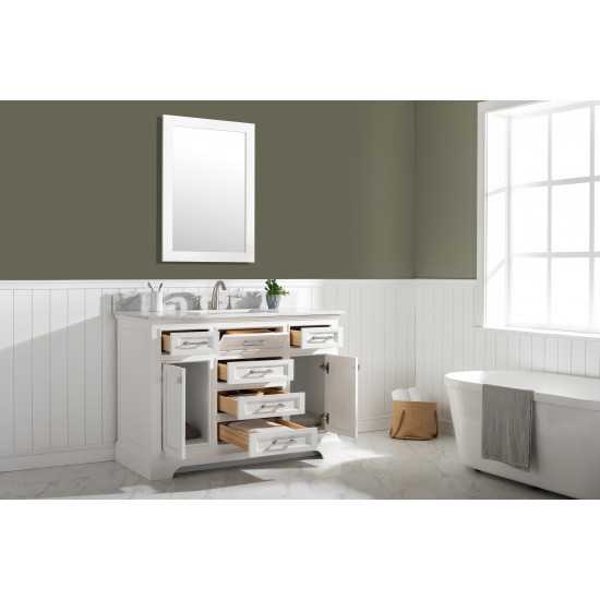 Milano 48" Single Sink Vanity in White