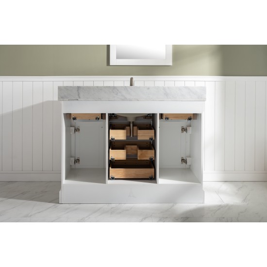 Milano 48" Single Sink Vanity in White