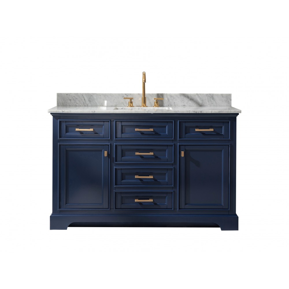 Milano 54" Single Sink Vanity in Blue